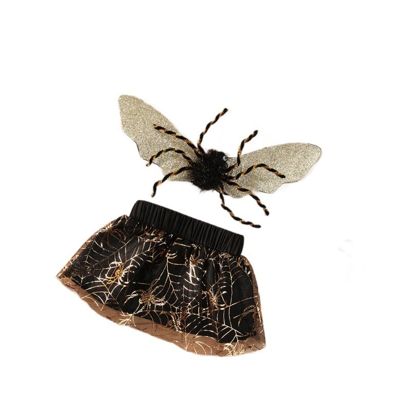 Costume Halloween pour chien – Cape Araignée Dorée