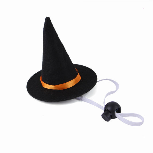 Costume Halloween pour chat – Ensemble Sorcier avec nœud papillon rouge ou noir