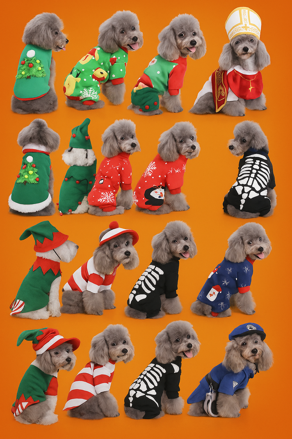Déguisements et tenues originales pour chiens Noël et Halloween