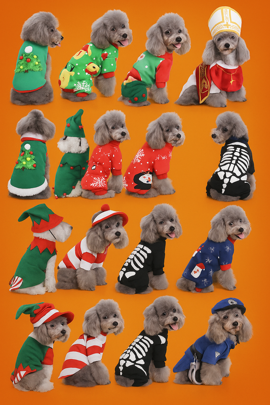 Déguisements et tenues originales pour chiens Noël et Halloween